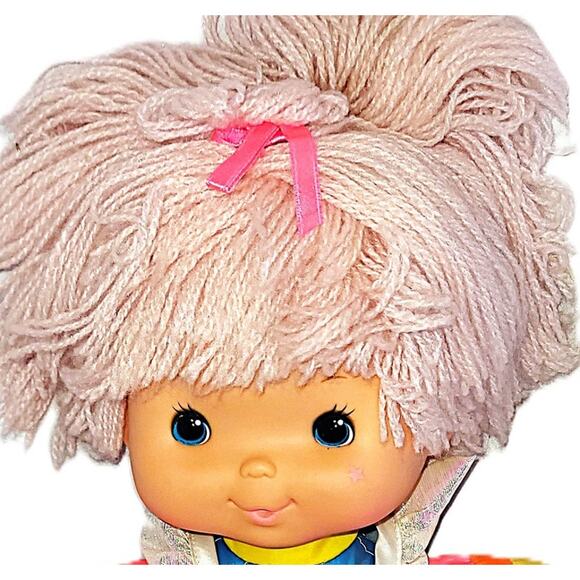 14" Vintage 1983 Rainbow Bright "Tickled Pink" Baby Doll Stuffy Hallmark Mattel - Picture 5 of 12